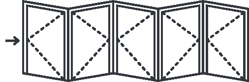 CF68_type_5-0-5_grey Reynaers CF68 Folding Doors